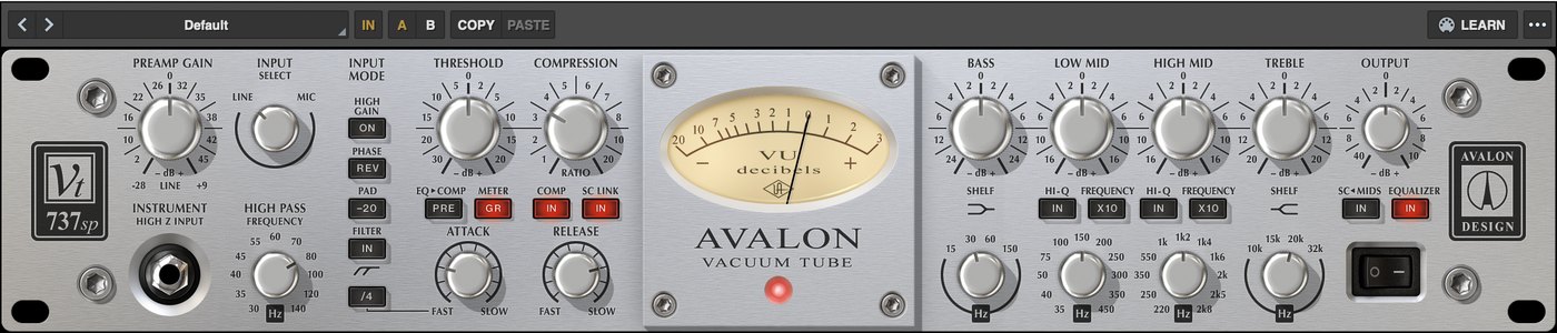 UADx Avalon VT-737 in REAPER