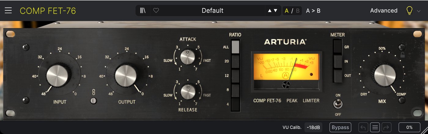 Arturia Comp FET-76 in REAPER