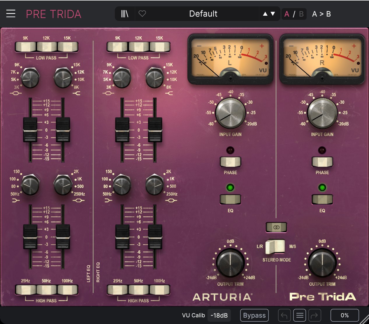 Arturia Pre TridA in REAPER